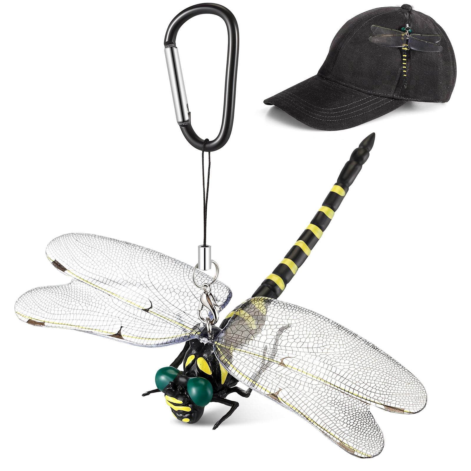 Amazon.com: Qualirey Dragonfly Hat Clip Realistic Simulated